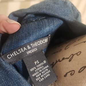 Chelsea & Theodore Classic Blue Tencel Dress